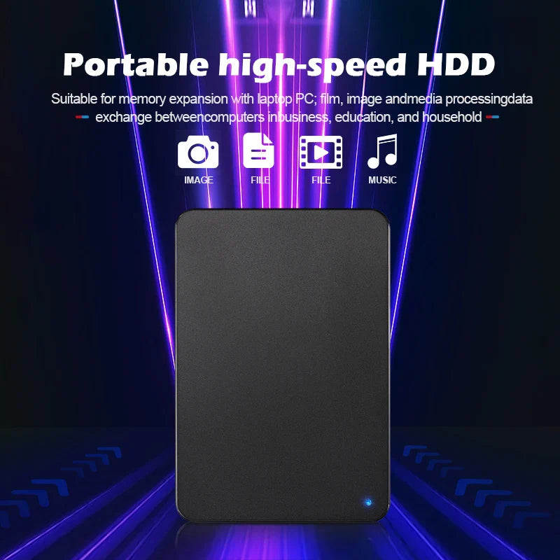 Disco Rígido Externo Portátil 250GB, 320GB, 500GB, 640GB, 1TB | HDD de Alta Velocidade USB 3.0 para Laptop, PC, MacBook, PS4, PS5