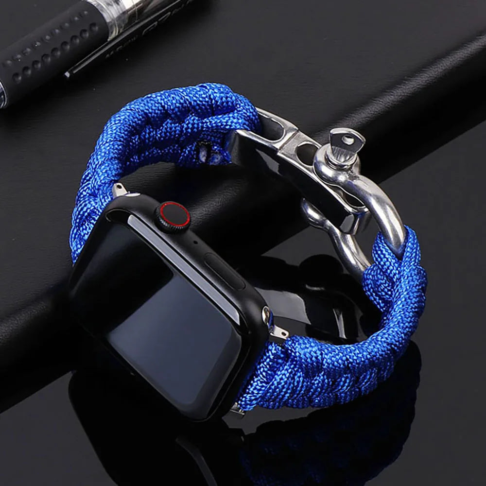 OZARK™ - ADJUSTABLE NYLON-BRAIDED APPLE WATCH BAND