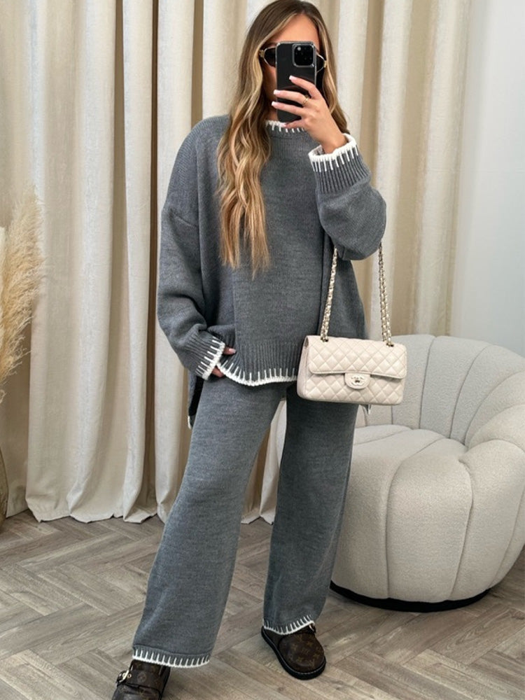 Knitted Set | Autumn Soft sweater + long pants