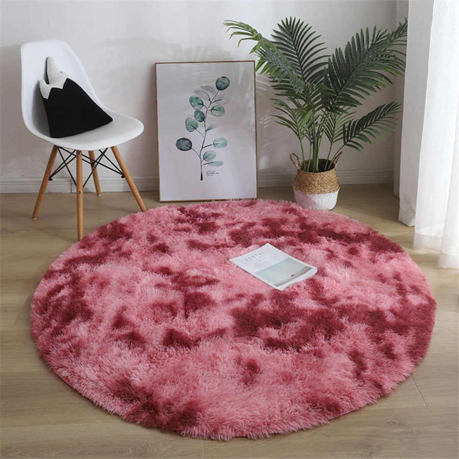 Soft Fluffy Round Rug