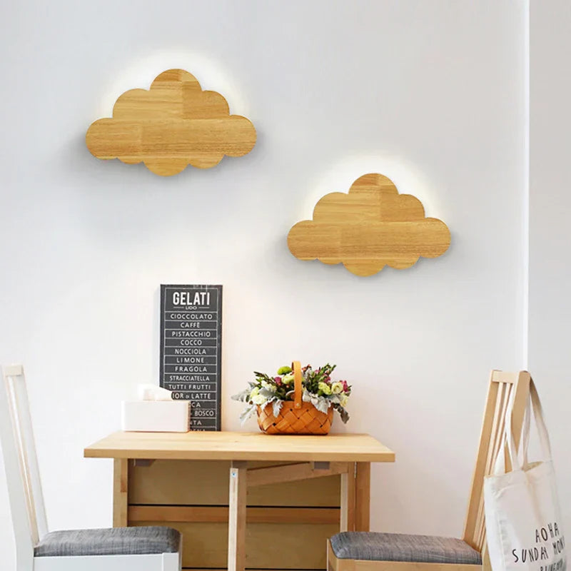 Cloud Houten Wandlampen