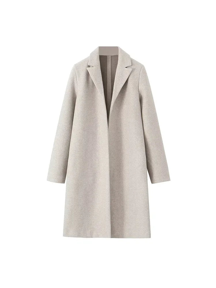 Maya: Cappotto/giacca lungo in misto lana autunno/inverno