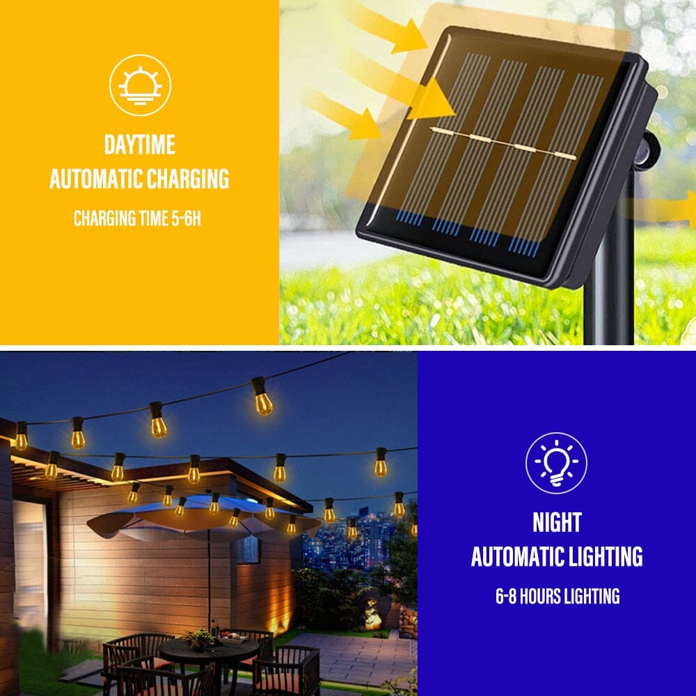 Vrimlo LED Solar String Lights