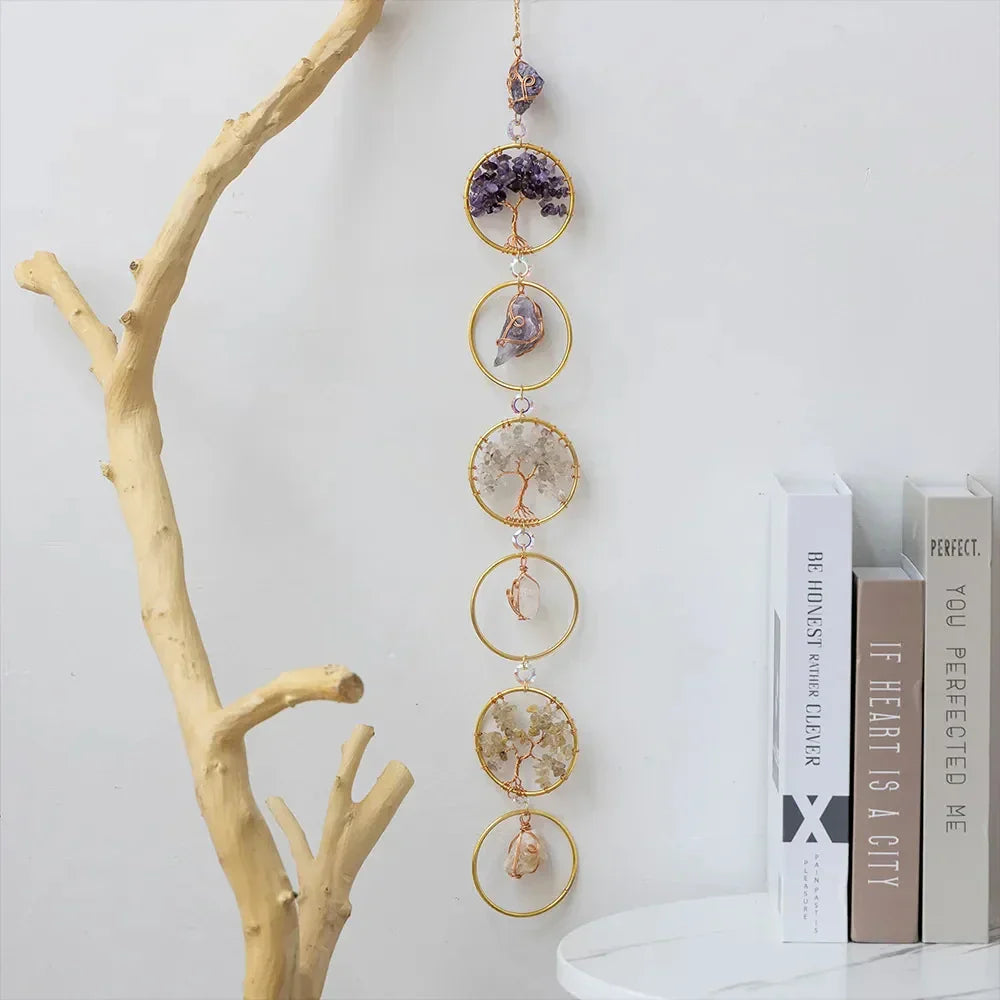 Crystal Ring Stone Wall Hanging