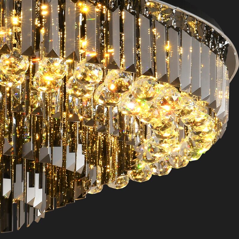 Chandelier en cristal noir Meridian