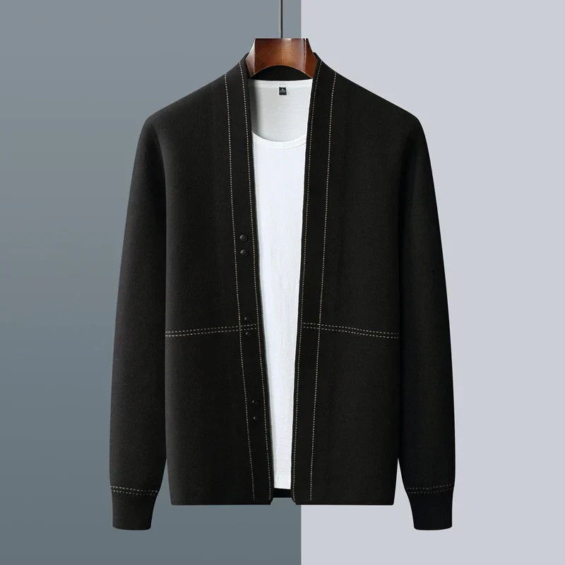 Oliver Wool Stickad Cardigan