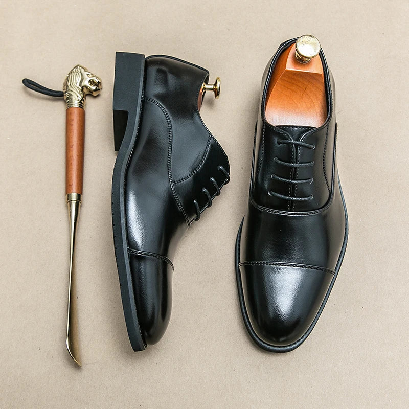 Neue luxuriöse Business-Lederschuhe für Herren – bequem, stilvoll und elegant