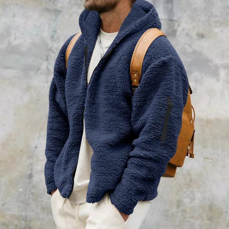 Niklas - Moderno jersey de forro polar sherpa para hombre