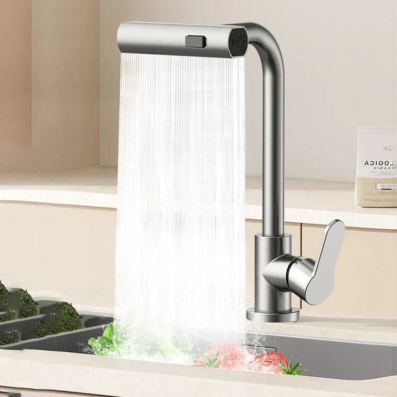 GrayStream – Rubinetto da cucina girevole a cascata