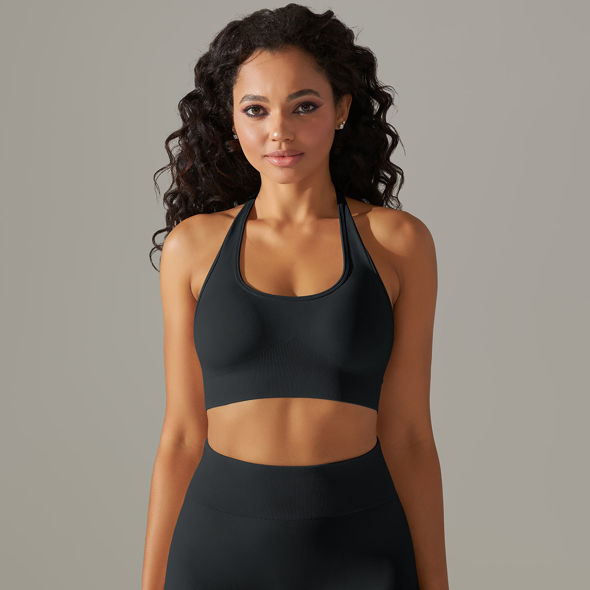 Halterneck High-Impact Support Sports Bra