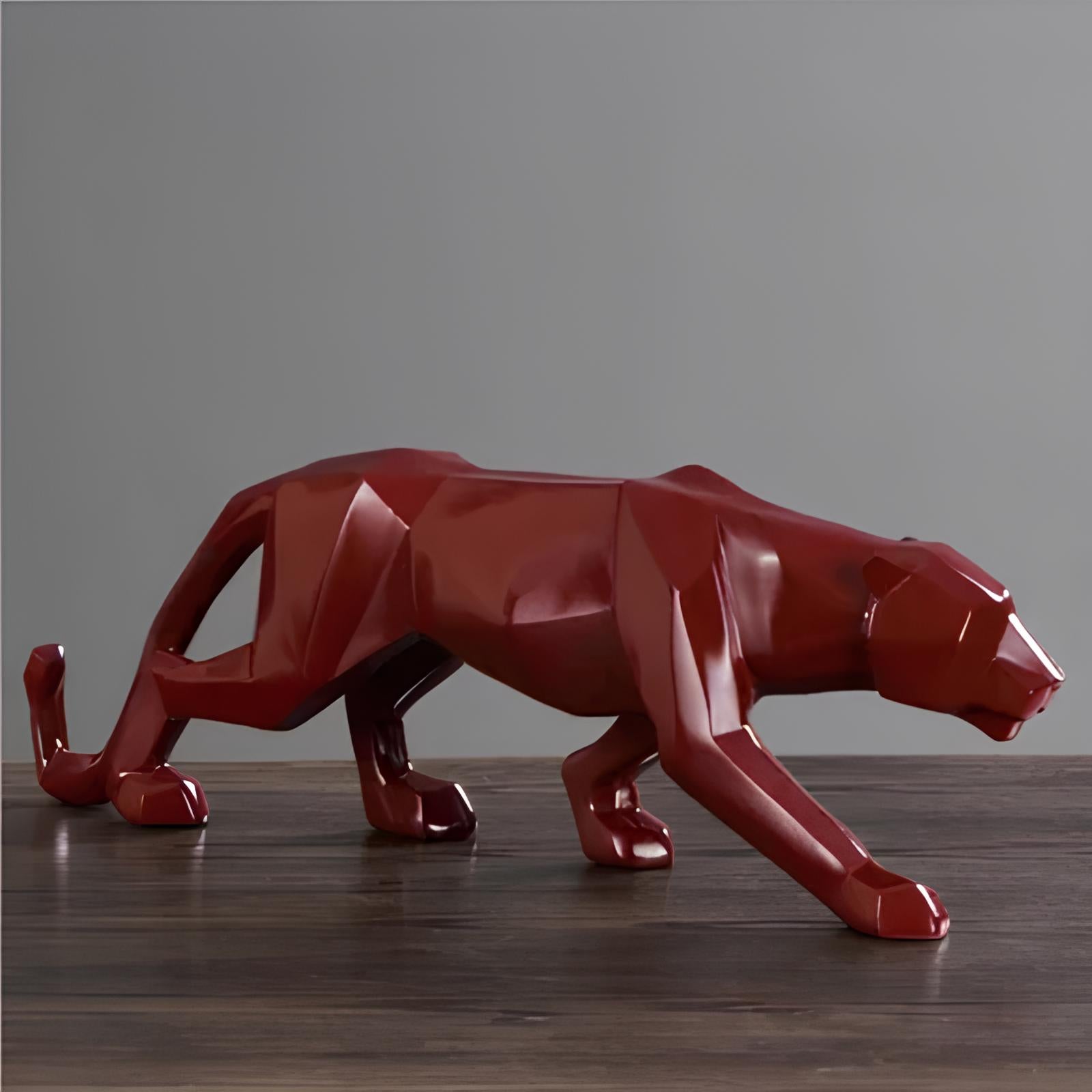 Panther Resin Skulptur Abstrakt Figurine