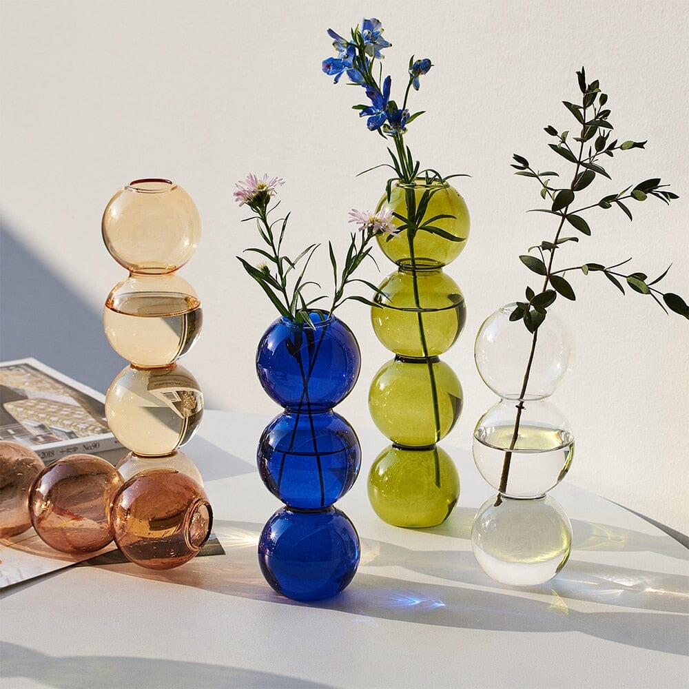 Glas larve vase