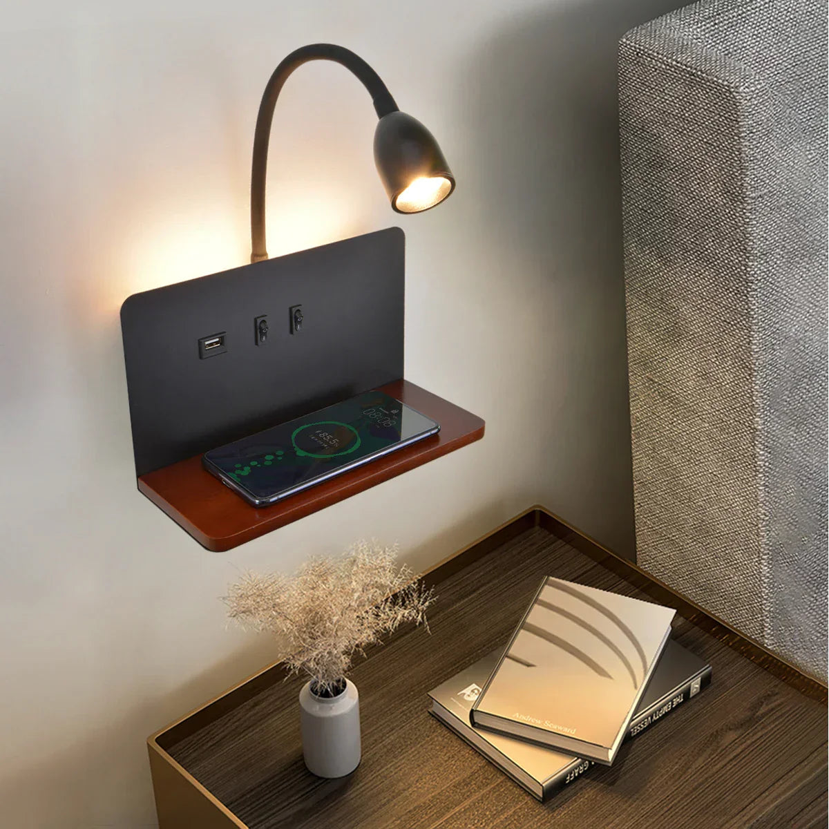 LuminaFlex - Multifunctional LED Wall Light | Bedside lamp