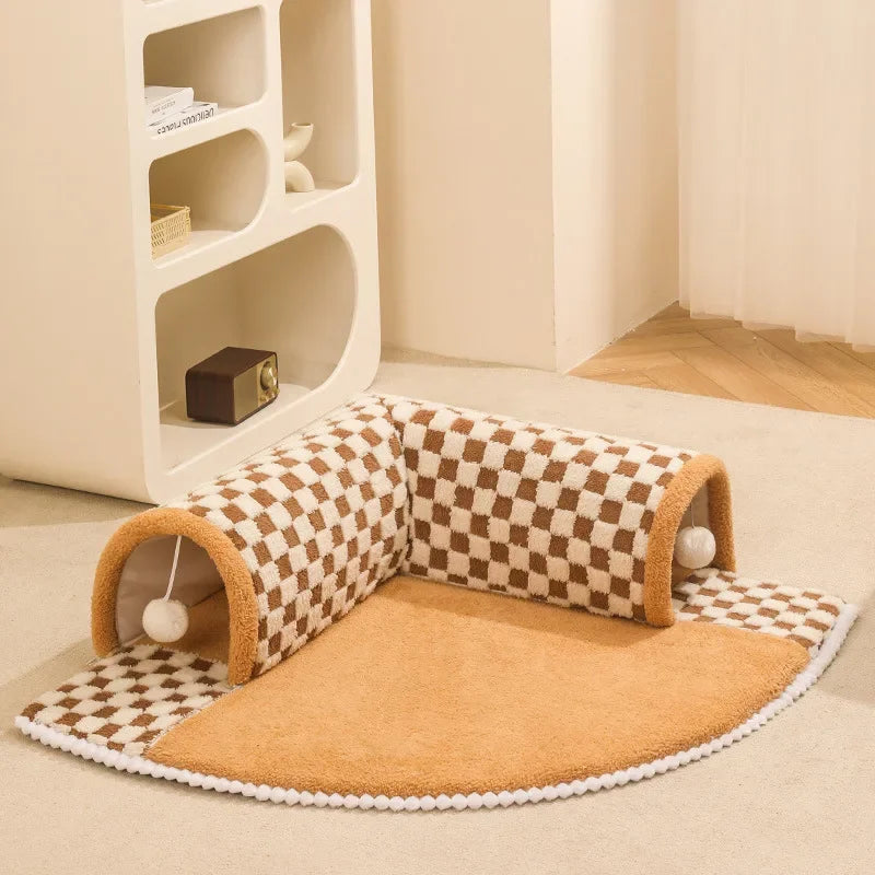 Tapis tunnel pour chat