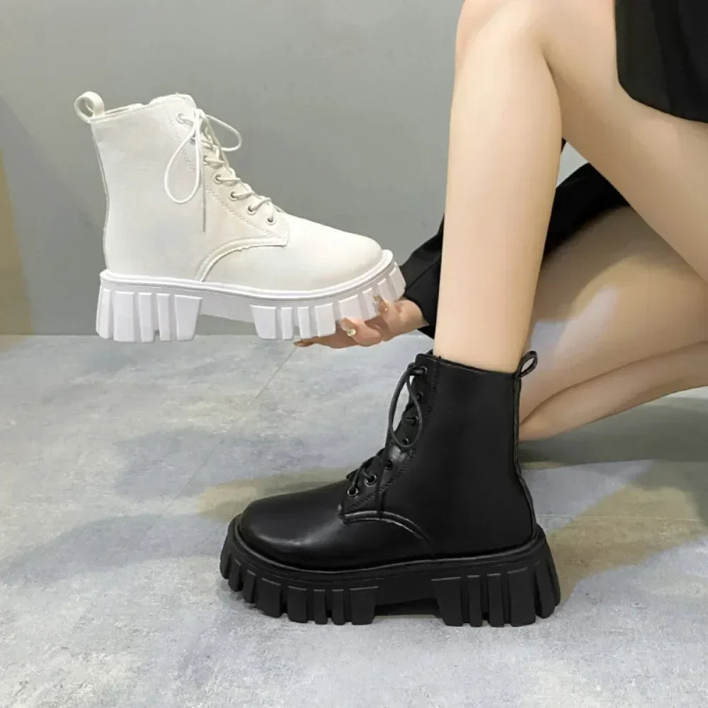 Hedda | Motorbike Platform Boots