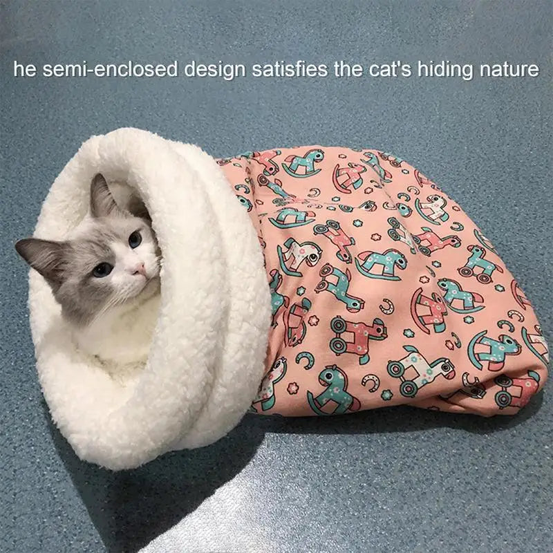 Winter Cat Sleeping Bag