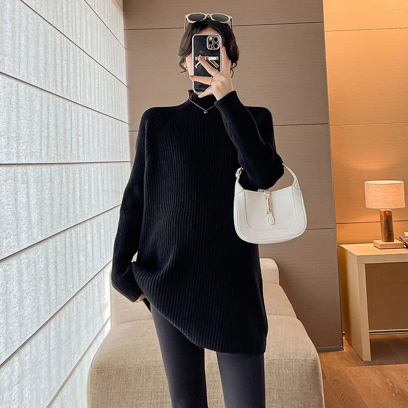 Turtleneck Maternity Sweater