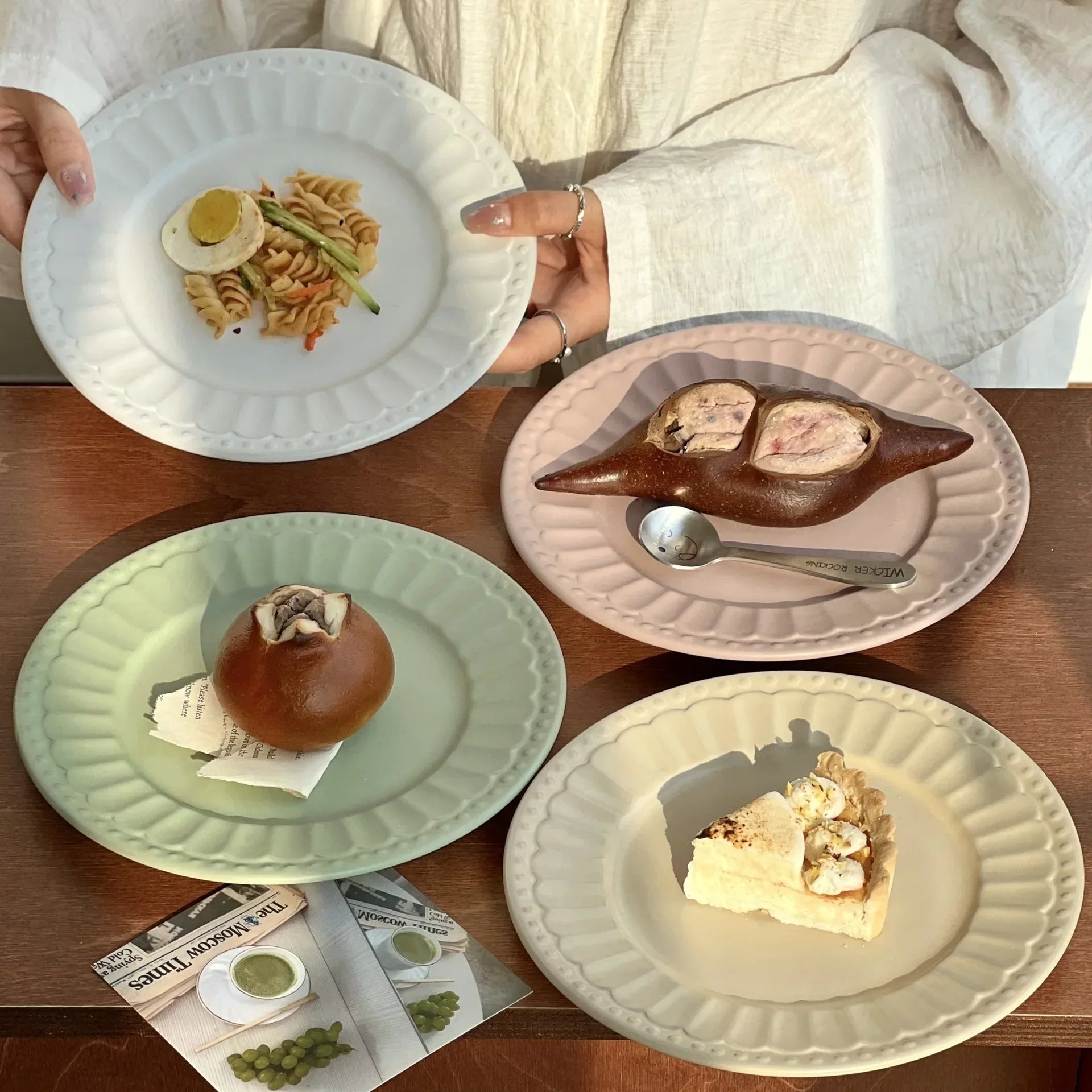 Mina Ceramic Dinner Plates Sets