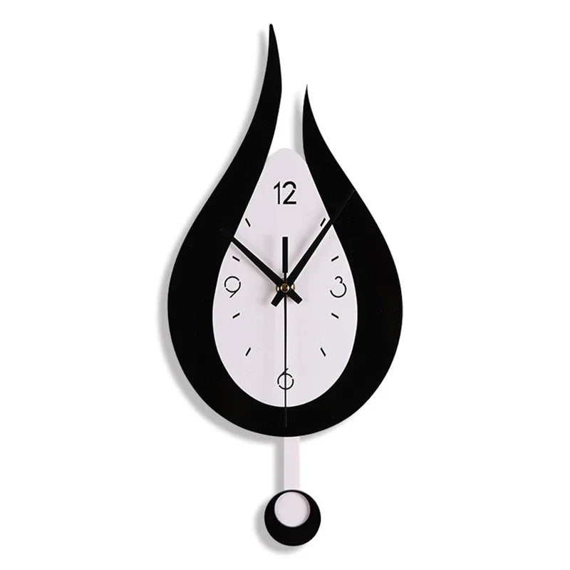 Horloge murale goutte d'eau moderne