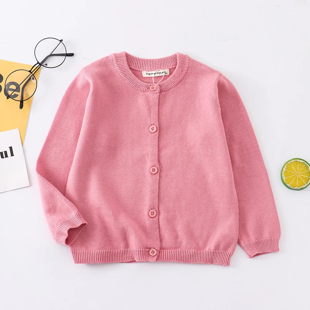 Cárdigan CozyKnits: chaqueta de punto de algodón para niños