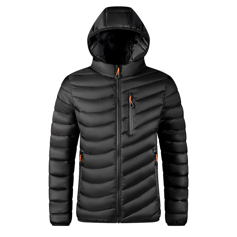 Everest: Men's Cotton Padded Windbreaker Jacket - Hooded Autumn & Winter Parka