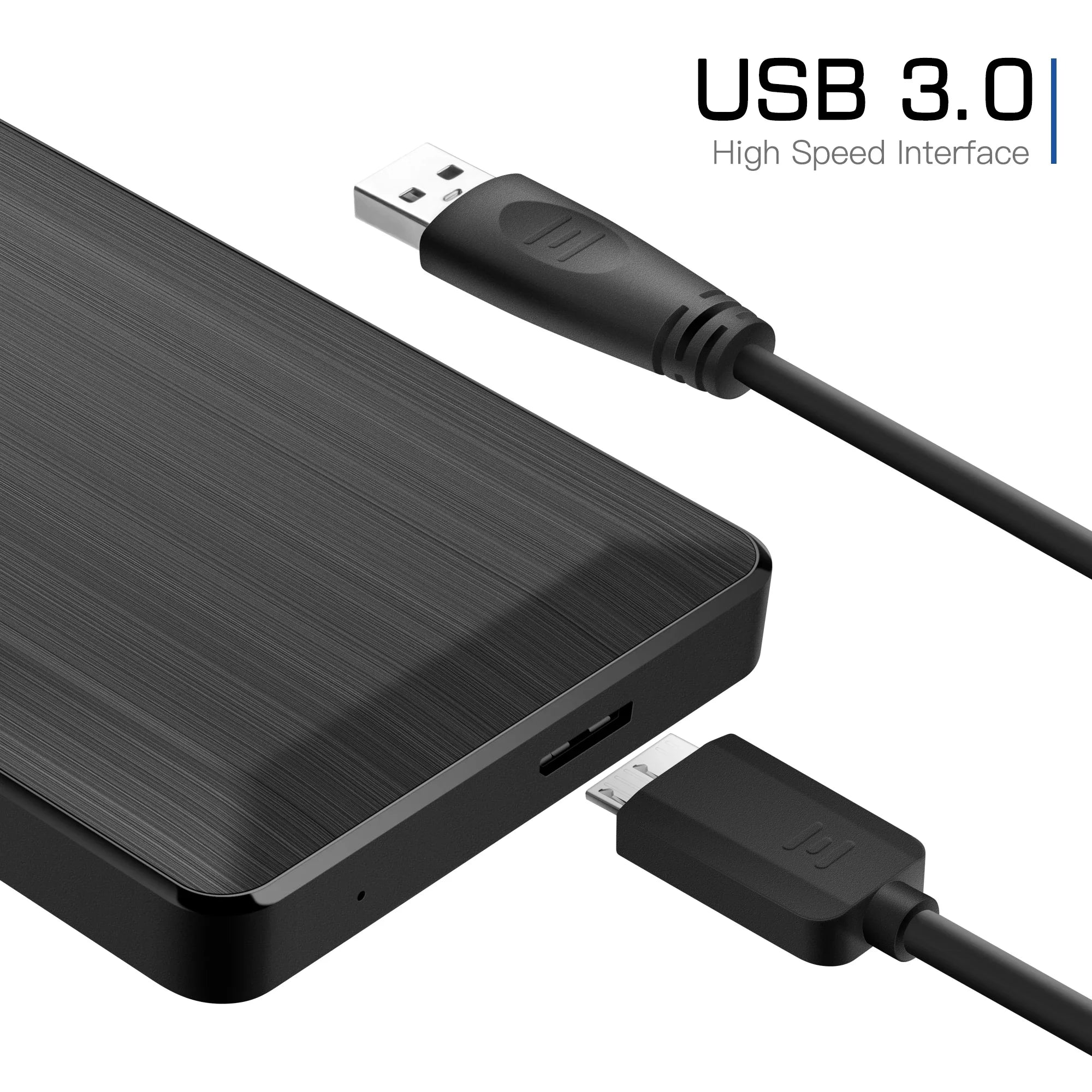 Tragbare externe 2,5-Zoll-Festplatte 250 GB, 320 GB, 500 GB, 1 TB, 2 TB | USB 3.0 Speicher für PC, Mac, MacBook, Desktop