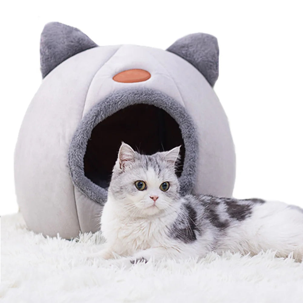 FurryHaven Cat Cave – Maison chaude pour animaux de compagnie en hiver