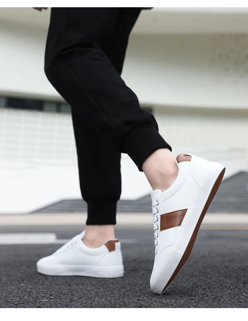 Street Style Läder Sneakers