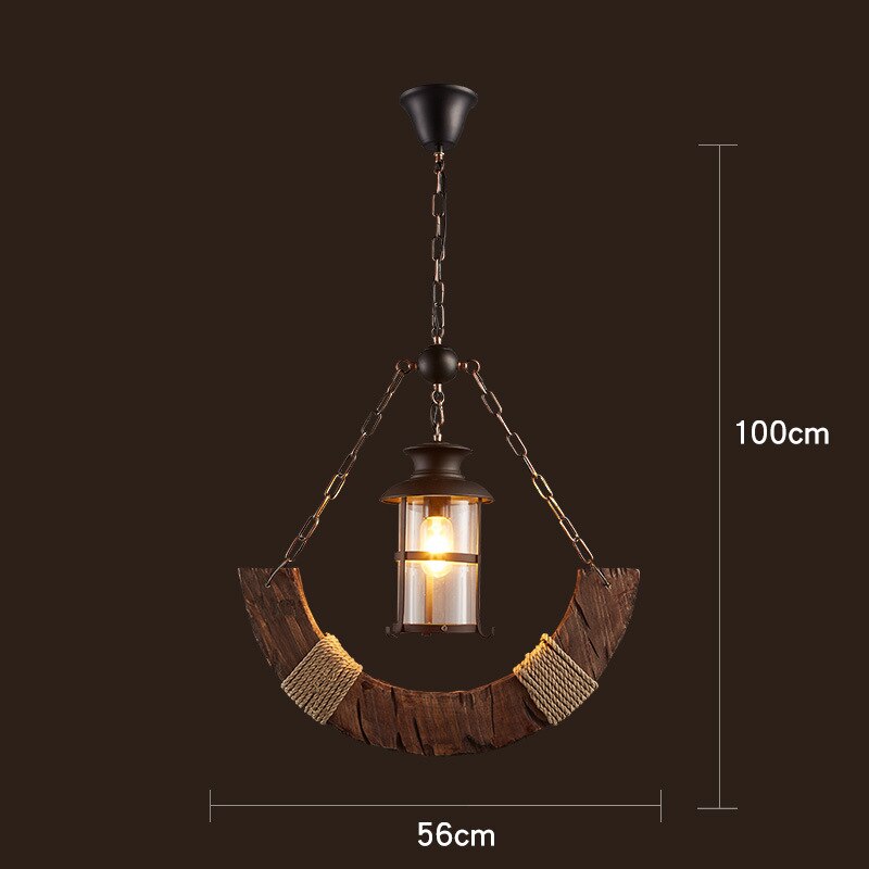 Antike Industrielle Retro Holz LED Decke