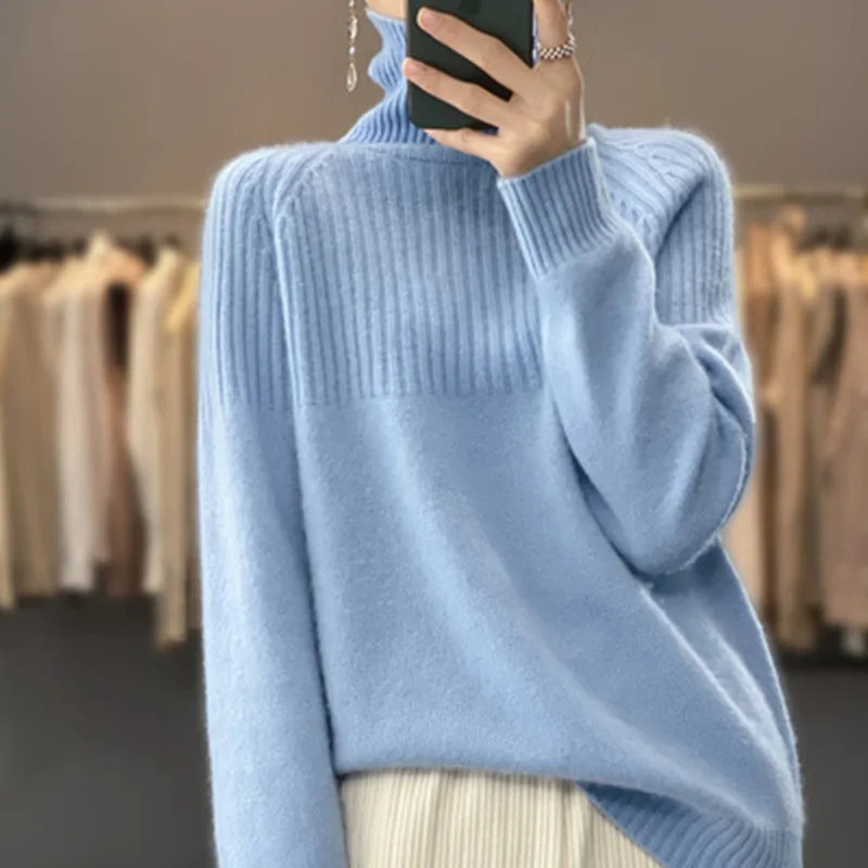 Elouise: Women's Cashmere Sweater Turtleneck