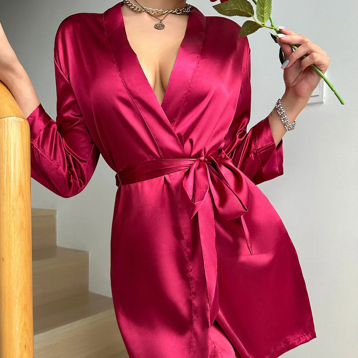 ChicWrap – Vestido de Manhã Elegante