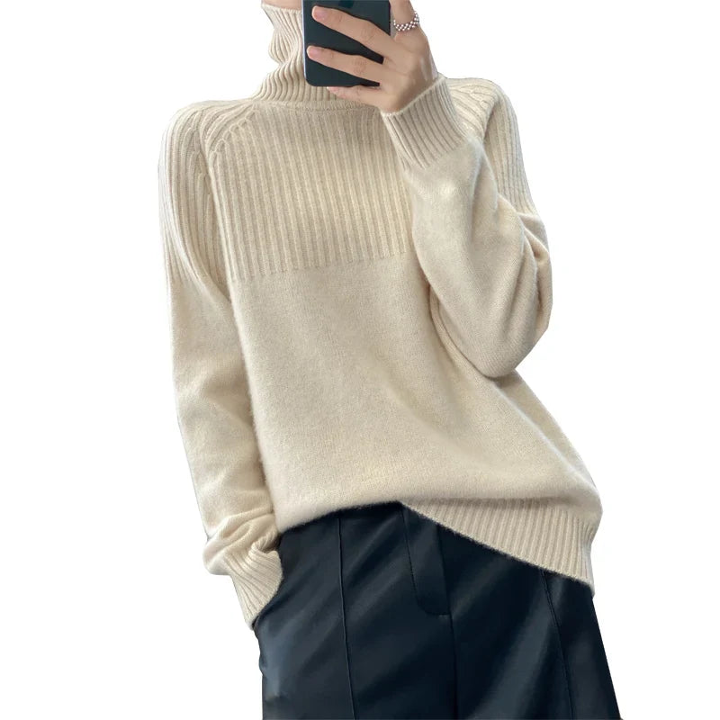 Elouise: Women's Cashmere Sweater Turtleneck