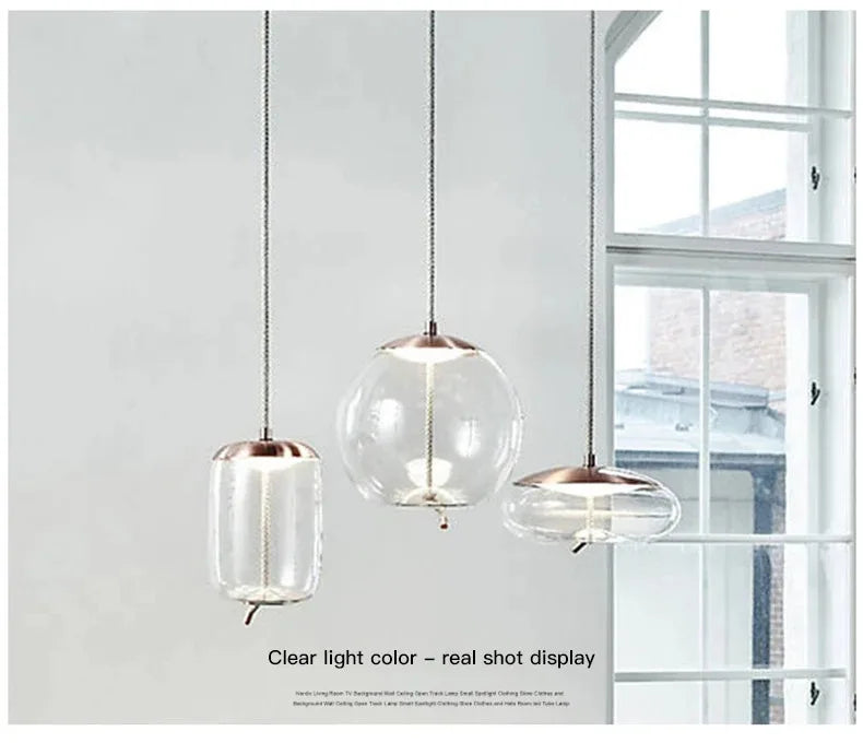 Art Glass Design Suspension Pendant Light