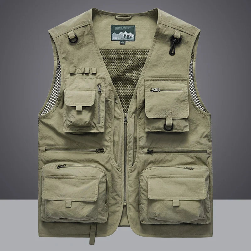 14 Lommer Cargo Tactical Vandring Fiskevest