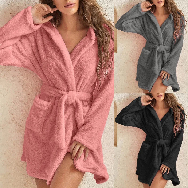 CozyElegance – Robe de Banho Grosso e Quente