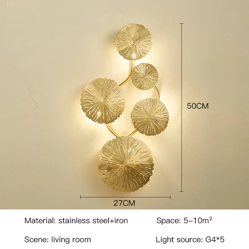 Vrimlo  Leaf Modern Wall Lamp