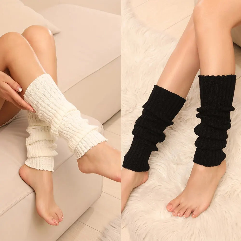 Chic Bubble Knit Socks - Snygga koreanska Lolita benvärmare för kvinnor