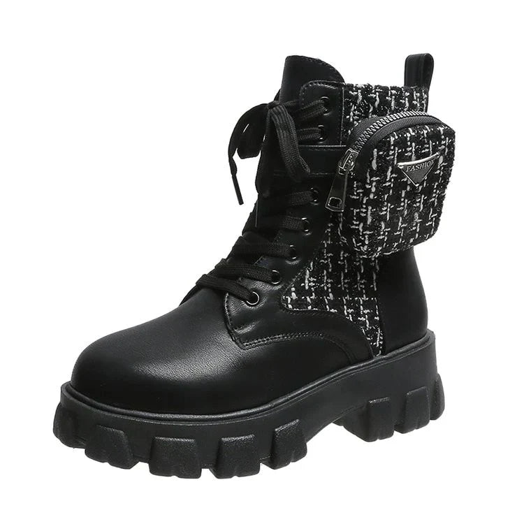 Pradi Inspired Boots | Rugged biker boots for women