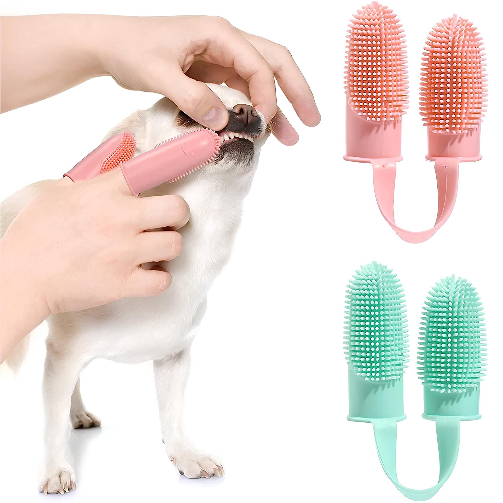 Brosse à dents en silicone pour chien