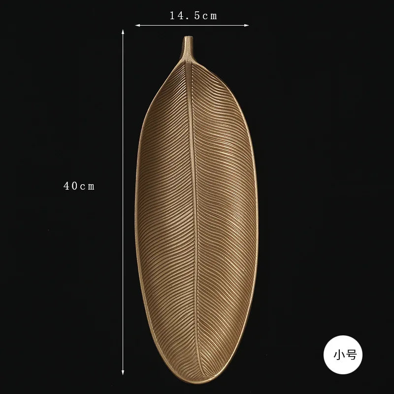 Nordisches Goldblatt Serviertablett