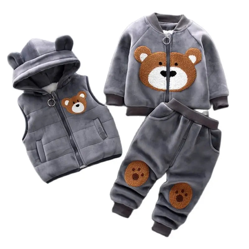 Mason's BearHug: Conjunto de Fleece de Inverno para Bebés Rapazes