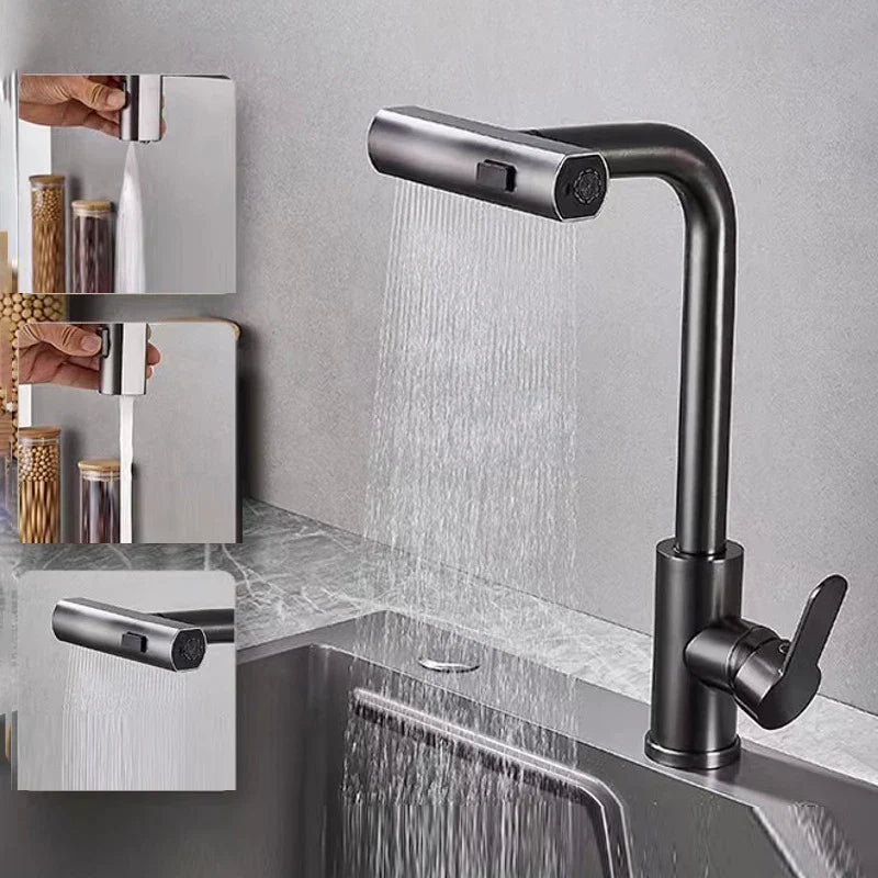 GrayStream – Swivel Cascade Kitchen Faucet