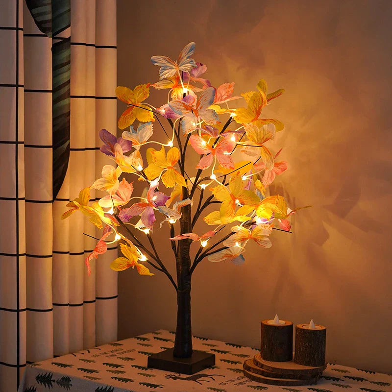 GlowBonsai - Lampada artificiale a LED per albero per camera da letto e festa