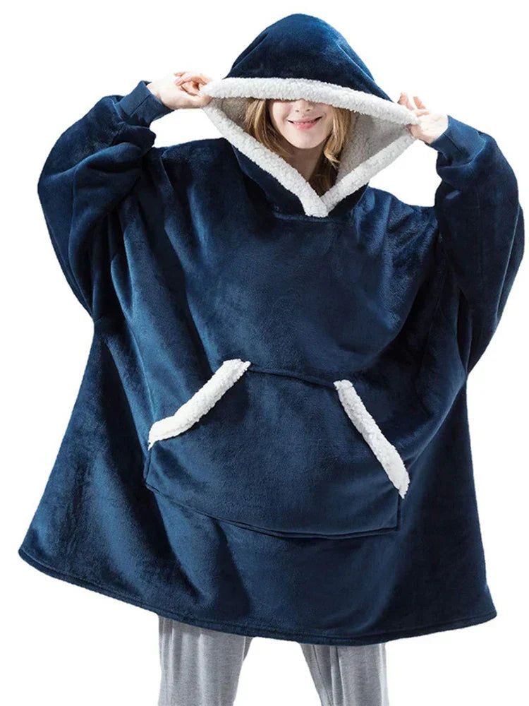 FleeceWrap - Maglione polare con cappuccio