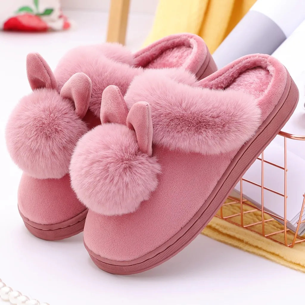 CozyBunny - Pantofole con orecchie da coniglio