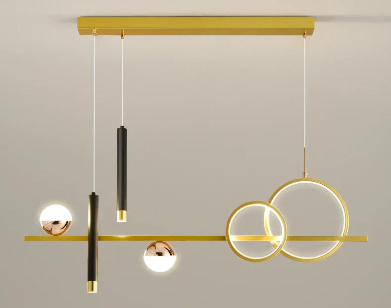 Lampes suspendues LED minimalistes modernes Komnab avec projecteur télécommandé