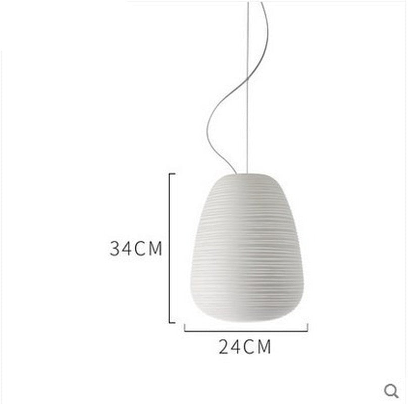 Lampe à suspension moderne en verre laiteux - Éclairage élégant pour votre intérieur