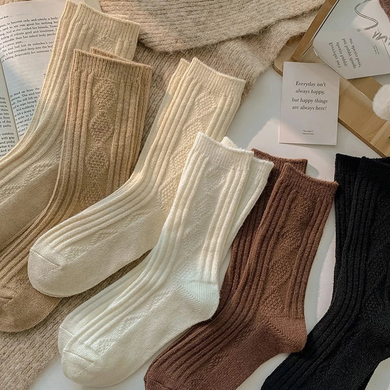 Candy’s Cozy Cashmere Socken – 3 Paar Winter-Wärme-Set für Damen