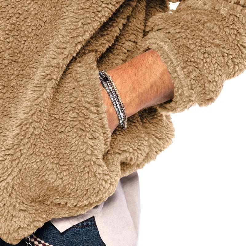 Niklas - Modern fleece sherpa jacket pullover for men