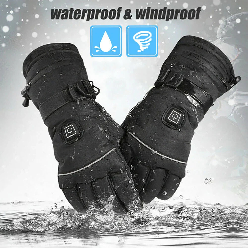 Heated Motorcycle Gloves – Winter Waterproof, Touch Screen, Rechargeable Thermal Gloves